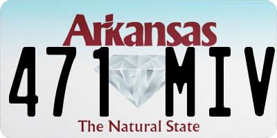 AR license plate 471MIV