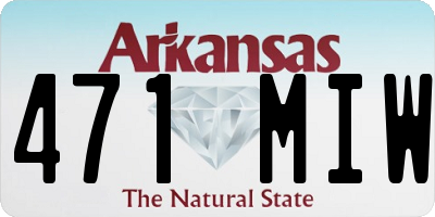 AR license plate 471MIW