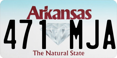 AR license plate 471MJA