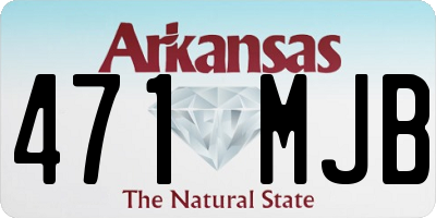 AR license plate 471MJB
