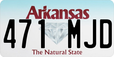 AR license plate 471MJD