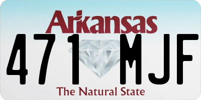 AR license plate 471MJF
