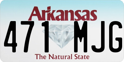 AR license plate 471MJG