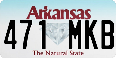 AR license plate 471MKB