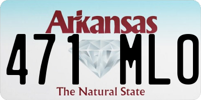 AR license plate 471MLO