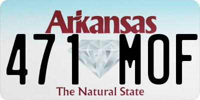 AR license plate 471MOF