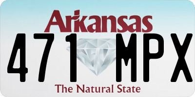 AR license plate 471MPX