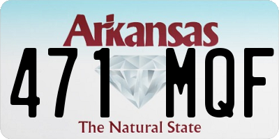 AR license plate 471MQF