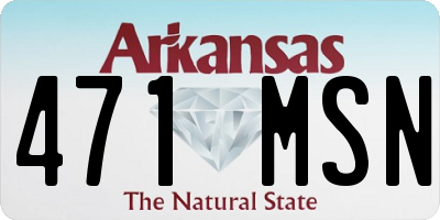 AR license plate 471MSN