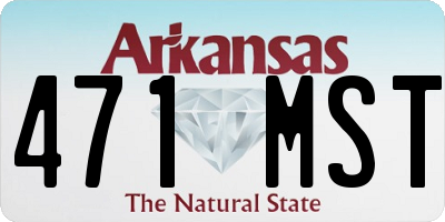 AR license plate 471MST
