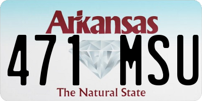 AR license plate 471MSU