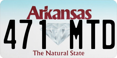 AR license plate 471MTD