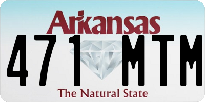 AR license plate 471MTM