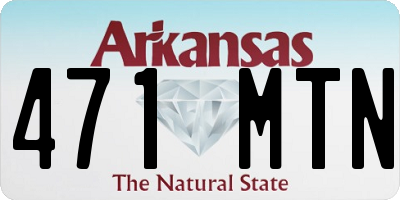 AR license plate 471MTN