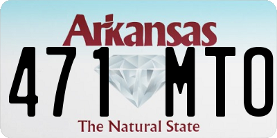 AR license plate 471MTO