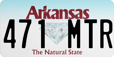AR license plate 471MTR