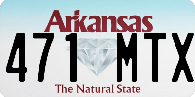 AR license plate 471MTX