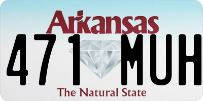 AR license plate 471MUH