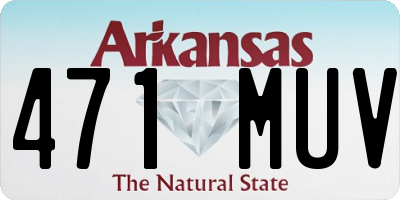 AR license plate 471MUV