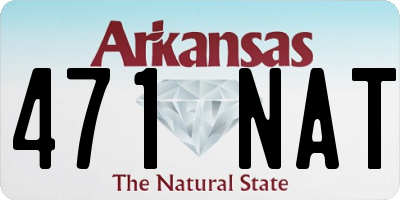 AR license plate 471NAT