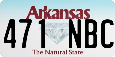 AR license plate 471NBC