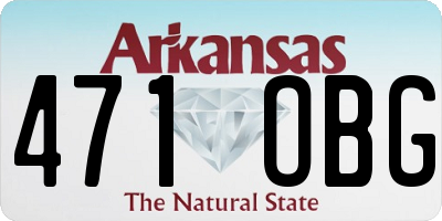 AR license plate 471OBG