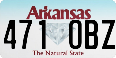 AR license plate 471OBZ
