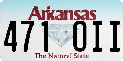 AR license plate 471OII