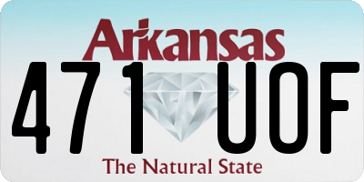 AR license plate 471UOF