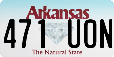 AR license plate 471UON