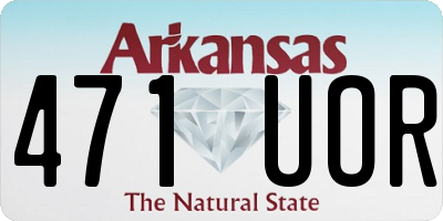 AR license plate 471UOR