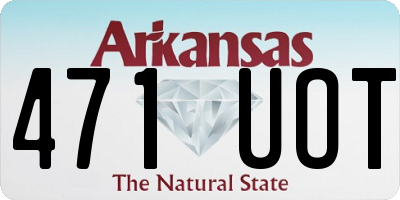 AR license plate 471UOT
