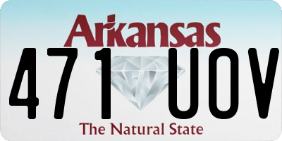 AR license plate 471UOV