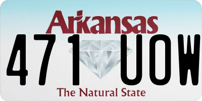 AR license plate 471UOW