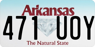AR license plate 471UOY