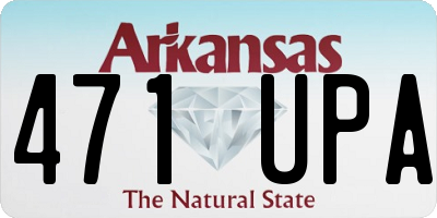 AR license plate 471UPA