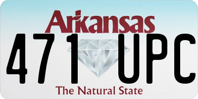 AR license plate 471UPC