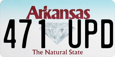 AR license plate 471UPD