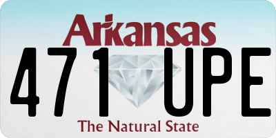 AR license plate 471UPE
