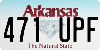 AR license plate 471UPF