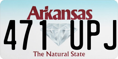 AR license plate 471UPJ