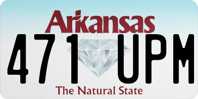 AR license plate 471UPM