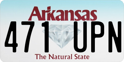 AR license plate 471UPN