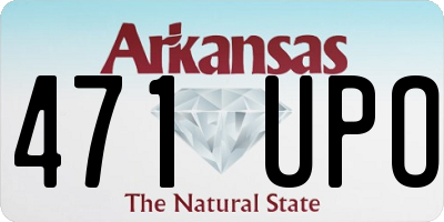AR license plate 471UPO