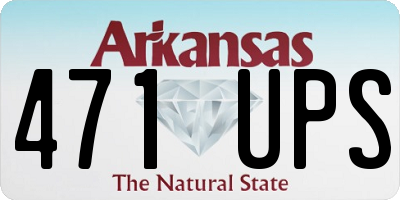 AR license plate 471UPS