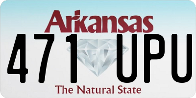 AR license plate 471UPU