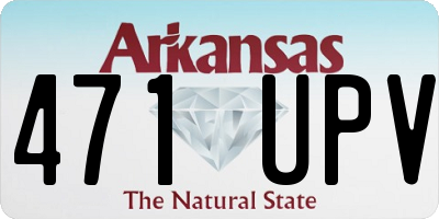 AR license plate 471UPV