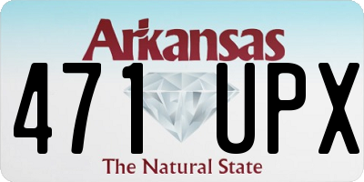 AR license plate 471UPX
