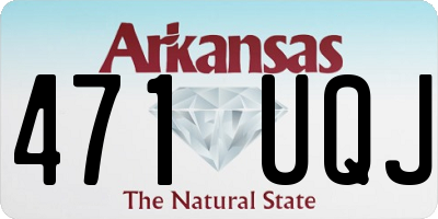 AR license plate 471UQJ