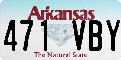 AR license plate 471VBY